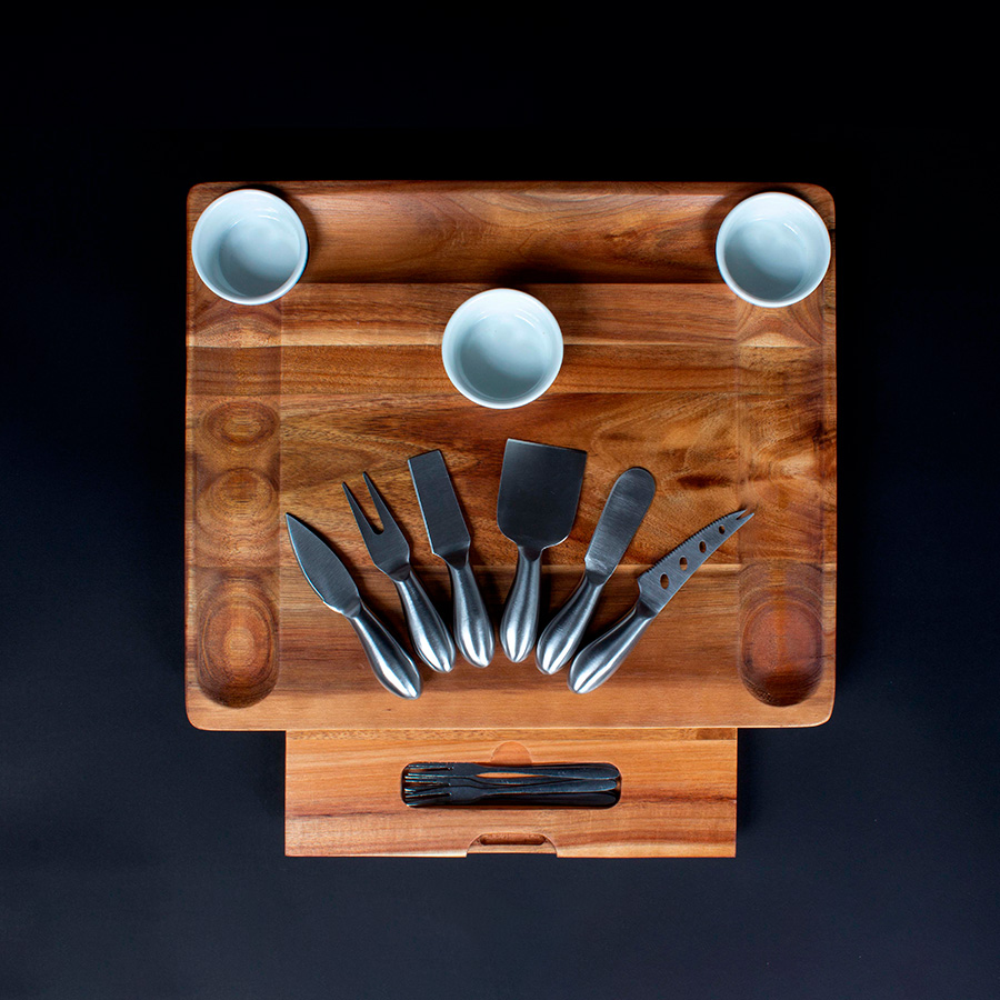 Tabla de Quesos con 12 Herramientas - Imagen 2