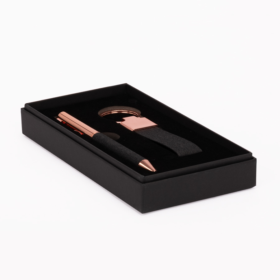 Set de Regalo "MINE" negro con detalles encobrizados. - Imagen 2