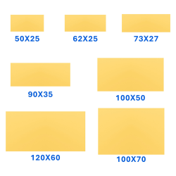 Placa Aluminio Dorada